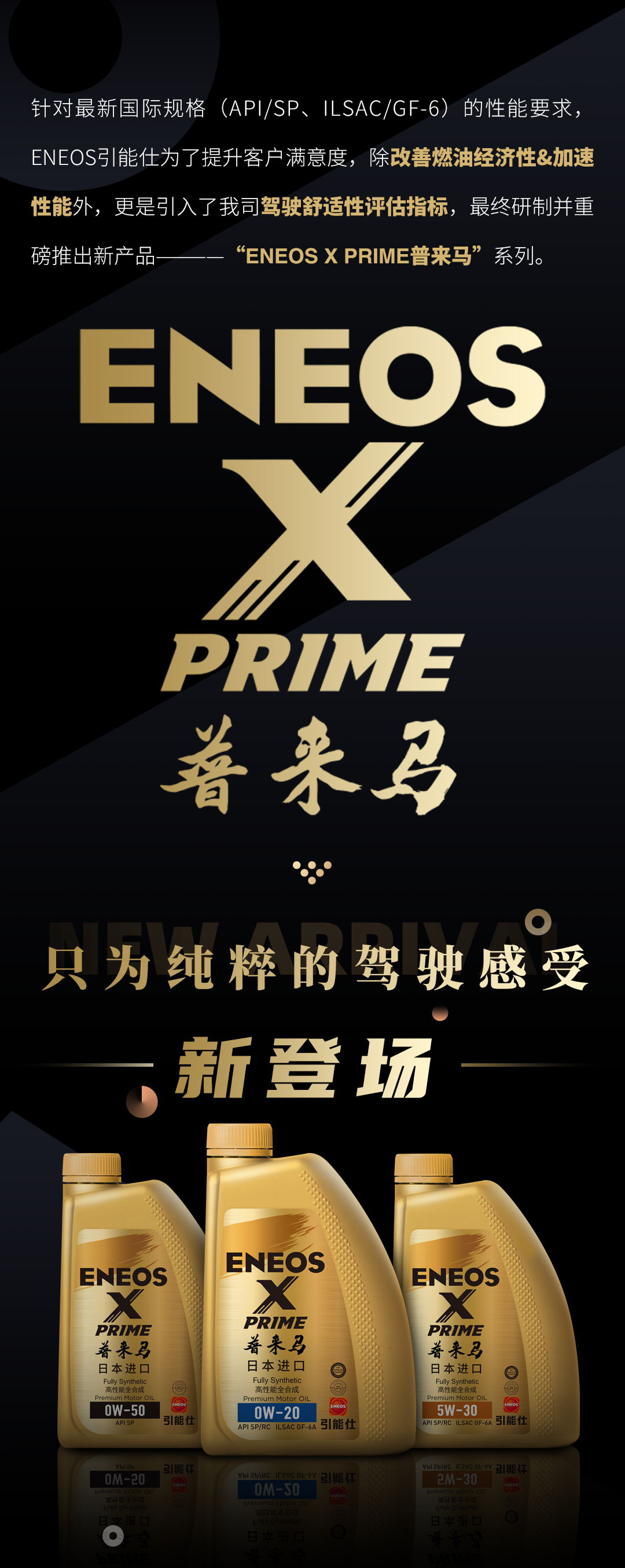 新品上市！“ENEOS X PRIME普来马” 系列——日本进口高性能全合成油(图1)